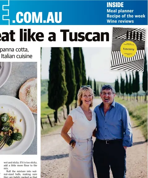  ?? PHOTO: CONTRIBUTE­D ?? Katie and Giancarlo Caldesi provide an insight into northern Italian cuisine.