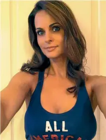  ?? PINTEREST/GETTY IMAGES ?? Former Playboy Playmate Karen McDougal was reportedly paid US$150,000 during the 2016 presidenti­al campaign for the rights to her story about an affair with any ‘‘then-married man’’ by the National Enquirer, which never ran it. McDougal says she had a nine-month affair with Donald Trump.