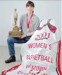  ??  ?? Christine Stapleton led the U of R Cougars women’s basketball team to a national title in 2001. Stapleton now works at Western University.