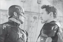  ?? MARVEL STUDIOS ?? “Captain America: Civil War” stars Chris Evans and Robert Downey Jr. are back in “Avengers: Infinity War.”