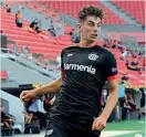  ?? (Afp) ?? Gioiello
Il tedesco Kai Havertz, 21 anni