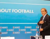  ?? ANSA ?? Michel Platini, 60 anni, presidente Uefa