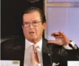  ??  ?? TOUCH OF HUMANITY
At the HT Summit in 2009, Roger Moore spoke about how iodised salt can save lives