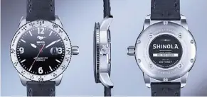  ??  ?? Ford celebrará los 50 años de Mustang con un reloj Shinola de edición limitada.