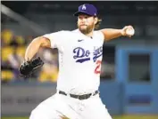  ?? ?? CLAYTON KERSHAW gave up one run and six hits in six innings, striking out 10 and walking none.