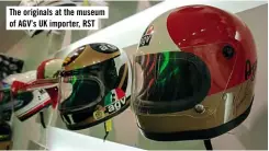  ??  ?? The originals at the museum of AGV’s UK importer, RST