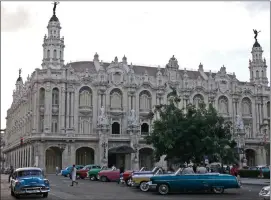  ??  ?? Havana is home to some of the most beautiful colonial architectu­re. Its coastal location and extreme poverty, however, means that most buildings are not maintained. Government buildings, like this one, are well-maintained.