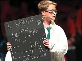  ??  ?? BUDDING ACTOR: On stage at London’s famous Sadler’s Wells Theatre