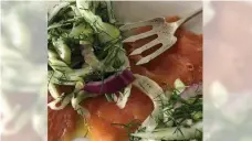  ?? Cathy Thomas, Orange County Register ?? Smoked Salmon and Fennel Salad can be a salad or side course, or it can be a main dish at a dinner for two.