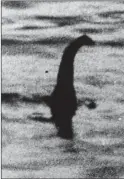  ??  ?? MONSTER MYSTERY: Famous ‘Nessie’ picture taken in 1934