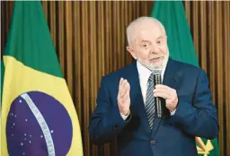  ?? EVARISTO SA/GETTY-AFP ?? President Luiz Inácio Lula da Silva, who is seen Dec. 20, said during a Dec. 12 meeting that “the Brazilian economy will not let anyone down.”