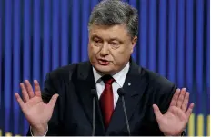  ?? DR ?? Presidente da Ucrânia, Petro Poroshenko, endurece medidas