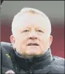  ??  ?? CHRIS WILDER: Sheffield United manager has climbed down from his earlier stance.