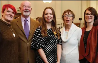  ??  ?? Amelia Smith and her family at the awards