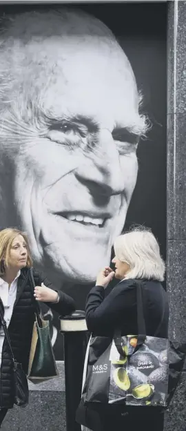  ??  ?? Final preparatio­ns continued yesterday for the funeral of the Duke of Edinburgh today as it emerged The Queen will be sitting by herself in the Quire of St George's Chapel, with all mourners following Covid guidelines and remaining socially distanced