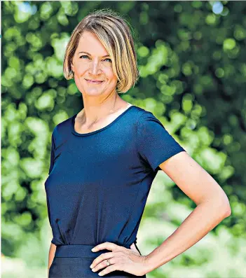  ??  ?? ‘I’m having the same conversati­ons with my friends that my mother was having in the Seventies,’ says Sophie Walker