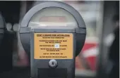  ?? KELLY HODEL/WAIKATO TIMES ?? All 800 of the old parking meter heads are being stored until a decision is made about how to dispose of them.