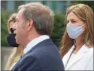  ?? H John Voorhees III / Hearst Connecticu­t Media ?? Attorney Jon Schoenhorn, left, and Michelle Troconis at state Superior Court in Stamford on Aug. 28.