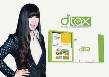  ??  ?? dr Jessie Chung super d’tox Program is a 15- day programme designed to perform a thorough cleansing, detoxifica­tion and regenerati­on programme deep into the cells.