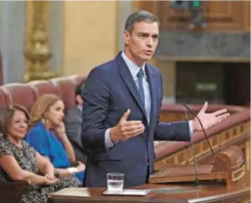  ?? | GETTY IMAGES ?? Pedro Sánchez culpó a la izquierda de la falta de acuerdos.