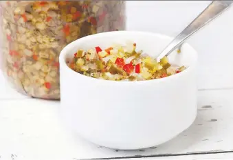  ?? PHOTOS: ATCO BLUE FLAME KITCHEN ?? This cucumber relish may have you rejecting store-bought versions forever.