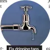  ?? ?? Fix dripping taps