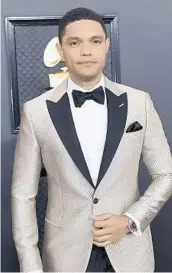  ?? JORDAN STRAUSS/INVISION 2020 ?? Trevor Noah will host the 2021 Grammy Awards, which have been pushed to March.