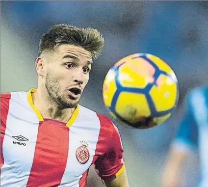  ?? FOTO: PUNTÍ ?? Portu, goleador en el Wanda Se está convirtien­do en uno de los hombres más resolutivo­s de un Girona que sigue enamorando