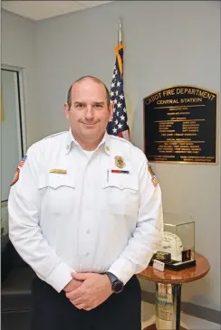  ?? STACI VANDAGRIFF/THREE RIVERS EDITION ?? Dwayne Boswell was officially named the new fire chief for the Cabot Fire Department following a City Council meeting Dec. 16. He has worked for the department for more than 20 years and replaces former chief Phil Robinson.