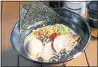  ?? STAFF FILE PHOTO ?? Jinya Ramen Bar’s signature dish is Tonkotsu Black.