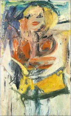  ??  ?? Above: “Marilyn Monroe” from 1954 by Willem de Kooning.