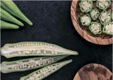  ?? | Victoria Bowers/Pexels ?? OKRA, a plant native to Africa, is big on TikTok.