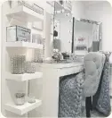  ??  ?? @no40_home_renovation’s glam dressing table really caught our eye