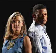  ?? CURTIS COMPTON PHOTOS / CCOMPTON@AJC.COM ?? Lisa Harding and Pastor Lee Jenkins set two congregati­ons on a journey toward mutual understand­ing and Christian friendship across racial lines.