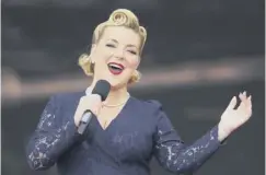  ??  ?? 0 Sheridan Smith performs at the ceremony