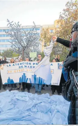  ?? ALBERTO ORTEGA / EP ?? Protesta de la Atención Primaria de la Comunidad de Madrid.