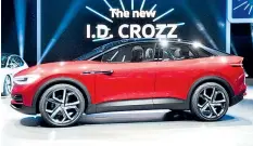  ??  ?? I.D. Crozz II1: Der Allradler ist 2020 Fixstarter bei der dann losgehende­n gewaltigen VW-Elektroaut­ooffensive.