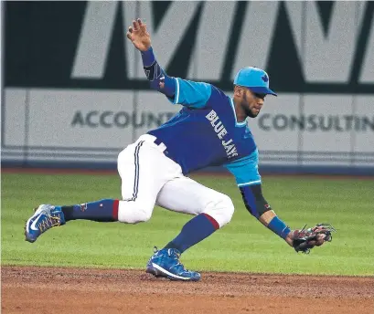  ?? STEVE RUSSELL TORONTO STAR ?? Lourdes Gurriel Jr. extended his hitting streak to 12 games Friday, though his streak of games with two hits or more ended at 11.