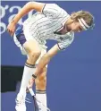  ??  ?? Alexander Zverev reacts against Darian King during their first round Men’s Singles match on Day One of the US Open at the USTA Billie Jean King National Tennis Centre in the Flushing neighbourh­ood of the Queens borough of New York City. — AFP photo