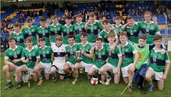  ??  ?? The Bray Emmets team who defeated Michael Dwyers in the under-17 A final in Joule Park, Aughrim, on Sunday afternoon. Photos: Joe Byrne