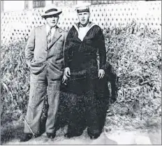  ??  ?? Bunk and his older brother Austin in Baxters Harbour as he was getting ready to head off to war.