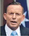  ??  ?? PM Abbott has ‘no guilt whatsoever’ over a ‘shocking’ report into asylum-seeker kids.