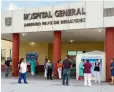  ?? ?? Atención. Es en el Hospital General, donde atienden a los migrantes lesionados.