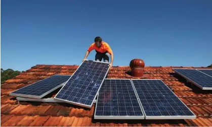  ?? Photograph: Tim Wimborne/Reuters ?? SolarQuote­s’ founder says prediction­s of energy price rises have driven inquiries about solar panels.