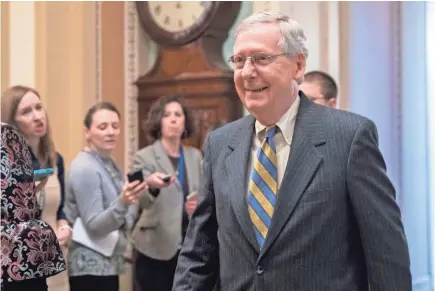  ?? SHAWN THEW/EPA-EFE ?? Groups associated with Senate Majority Leader Mitch McConnell have broken fundraisin­g records.