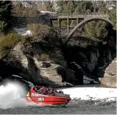  ??  ?? The Shotover Jet experience combines two Queenstown essentials: adrenaline­filled thrills and incredible scenery.