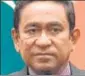  ?? REUTERS FILE ?? Abdulla Yameen during a visit to China