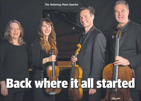  ??  ?? The Kettering Piano Quartet