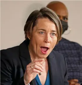  ?? STuART cAHILL / HeRALd STAFF FILe ?? MULLING IT OVER: Attorney General Maura Healey said recently she is ‘taking my time to think about it and to talk to people’ before she makes a decision on whether to run for governor.