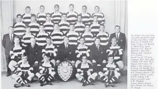  ?? PHOTO / SUPPLIED ?? The legendary Hawke’s Bay Ranfurly Shield holding team in the late 1960s.